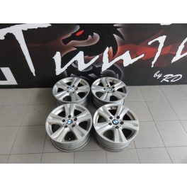 Conjunto 4 jantes originais usadas em bom estado BMW serie 1 E81, E87, 16 x 7J ET44 5x120 BC 72.6, 6779696