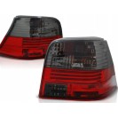 Far&oacute;is / farolins VW Golf 4 Vermelho / Smoke