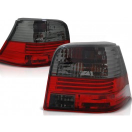 Farolins traseiros estilo lexus para VW GOLF 4 de 97-03 em vermelho / smoke