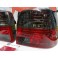 Faróis / farolins VW Golf 4 Vermelho / Smoke