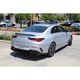 Aileron / lip / spoiler traseiro em preto piano brilhante para Mercedes CLA C118 +2019, LOOK CLA35 / AMG em pl&aacute;stico ABS