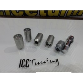 Porcas Lug Nuts de seguran&ccedil;a com aperto interior 12 X 1.5, 35mm para Honda, Mazda, Ford, Toyota, Hyundai, Lexus, Mitsubishi