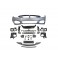 Kit completo pack M para BMW serie 4 F36 Grand coupe +2014 Para-choques Frontal + traseiro + embaladeiras