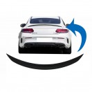 Lip / Spoiler / Aileron traseiro em preto piano brilhante para Mercedes W205 COUPE 2013-2021 AMG / C63 look em pl&aacute;stico ABS