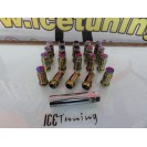 Porcas Lug Nuts Para Honda, Mazda, Ford, Toyota, Hyundai, Lexus, Mitsubishi, Etc 45mm 12x1.50 titânio / NEO Conjunto 20 Unidades