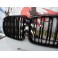 Grelha frontal em preto piano brilhante para  BMW X5 G05 LCI 2023-2026 M4 look / dupla lamina