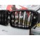 Grelha frontal em preto piano brilhante para  BMW X5 G05 LCI 2023-2026 M4 look / dupla lamina