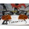 Farois frontais Honda civic 92-95 JDM Fundo + piscas frontais Honda civic 92-95 3 portas fundo laranja Euro Look