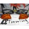 Farois frontais Honda civic 92-95 JDM Fundo + piscas frontais Honda civic 92-95 4 portas fundo laranja JDM Look
