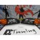 Farois frontais Honda civic 92-95 JDM Fundo + piscas frontais Honda civic 92-95 3 portas fundo laranja JDM Look
