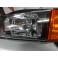 Farois frontais Honda civic 92-95 JDM Fundo + piscas frontais Honda civic 92-95 2 portas fundo laranja JDM Look