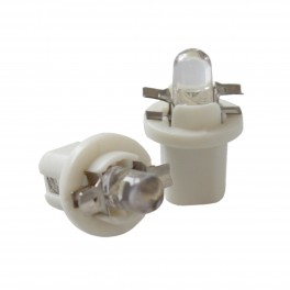 Led B8.5D 1led 5mm round top 0.2W, 8 LUMENS c/1 ano de garantia