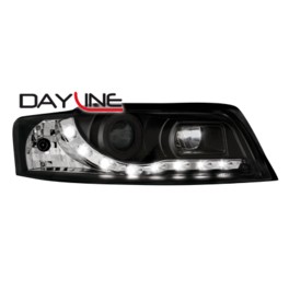 DAYLINE headlights AUDI A4 8E 01-04 _ drl-optic _ black
