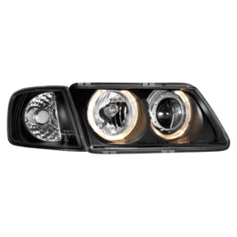 headlights Audi A3 8L 09.96-08.00 _ 2 halo rims_black