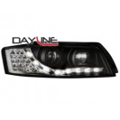 DAYLINE headlights AUDI A4 8E 01-04 _ drl-optic _ black