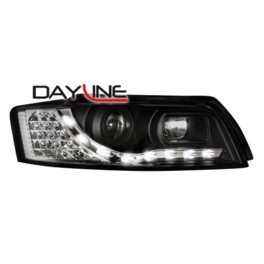 DAYLINE headlights AUDI A4 8E 01-04 _ drl-optic _ black