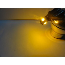 Led Canbus T10 5leds 5050SMD Amarelo 1.5W, 115 LUMENS c/1 ano de garantia