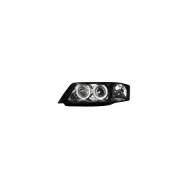 headlights Audi A6 97-01 _ 2 halo rims_black