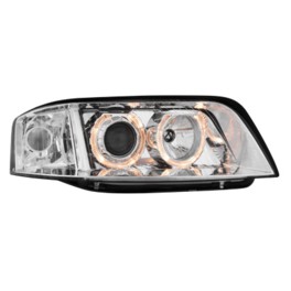headlights Audi A6 01-03 _ 2 halo rims