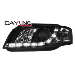 DAYLINE headlights AUDI A3 8P 03-08 _drl-optic _ black