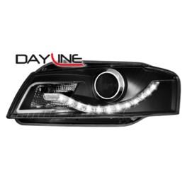 DAYLINE headlights AUDI A3 8P 03-08 _drl-optic _ black