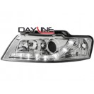 DAYLINE headlights AUDI A4 8E 01-04 _ drl-optic _ chrome