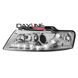 DAYLINE headlights AUDI A4 8E 01-04 _ drl-optic _ chrome