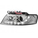 DAYLINE headlights AUDI A4 8HE 01-04 _ drl-optic _ chrome