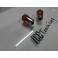 Lampada de cor Vermelha polo centrado 5W ba15s / G18 / R5W 12V