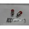 Lampada de cor Vermelha polo centrado 5W ba15s / G18 / R5W 12V