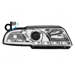 DAYLINE headlights AUDI A4 B5 95-98 _drl-optic _ chrome
