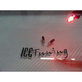 Lampadas interior / tablie T5 1,2w, Vermelho CAN BUS