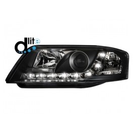 DAYLINE headlights AUDI A6 4B 97-01 _drl-optic _ chrome