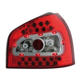 LED taillights Audi A3 8L 09.96-04 _ red/crystal