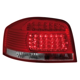 LED taillights Audi A3 8P 03.03-09 _ red/crystal