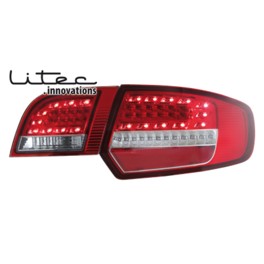 LITEC LED taillights Audi A3 Sportback 03-08 _ red/crystal