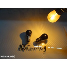 Lampadas De Pisca 12v 21w Cromado Laranja Polo Descentrado