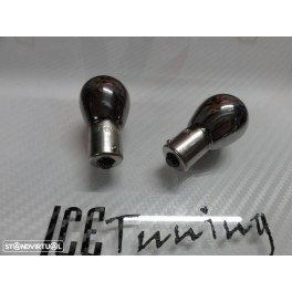 Lampadas De Pisca 12v 21w Cromado Laranja Polo Centrado