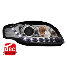 DRL headlight AUDI A4 B7 04-08_drl optic_black