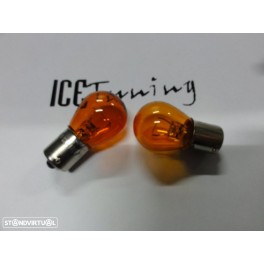 Lampada Para Pisca 21W BA15S / Polo Centrado, Laranja 12V