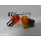 Lampada Para Pisca 21W BA15S / Polo Centrado, Laranja 12V