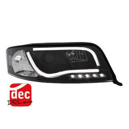 D-LITE evo headlights AUDI A6 4B 01-04_drl_black