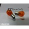 Lampada 21W BAU15S / Polo Descentrado, Laranja 12V