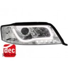 D-LITE evo headlights AUDI A6 4B 01-04_drl_chrome