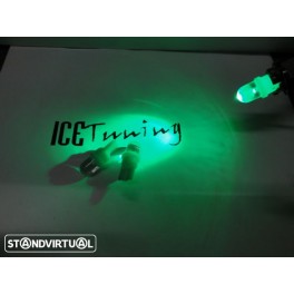 Led T10 / W5w Verde 0.3W, 12LUMENS C/1 Ano De Garantia