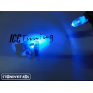 Led T10 / W5w Azul 0.3W, 12LUMENS C/1 Ano De Garantia