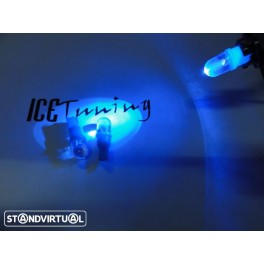 Led T10 / W5w Azul 0.3W, 12LUMENS C/1 Ano De Garantia