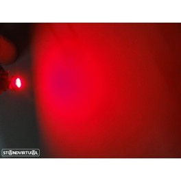 Led T5 Vermelho 1W, 23 LUMENS C/1 Ano De Garantia