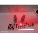 Led T10 / W5w Vermelho 1.5W, 100LUMENS C/1 Ano De Garantia