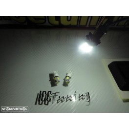 Led T10 / W5w Branco 3W, 165 LUMENS Sem Polaridade C/1 Ano De Garantia